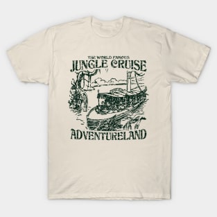 World Famous Jungle Cruise - Adventureland (Dark Green) T-Shirt